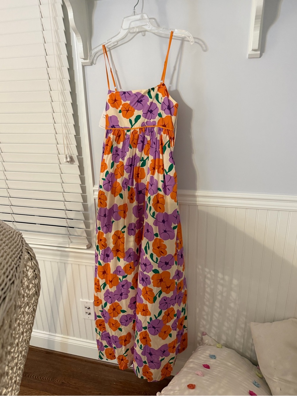 Women’s English Factory Floral Spaghetti-Strap Maxi Dress